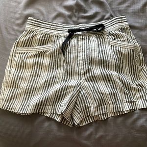 Black and white shorts from gap. Never worn size small